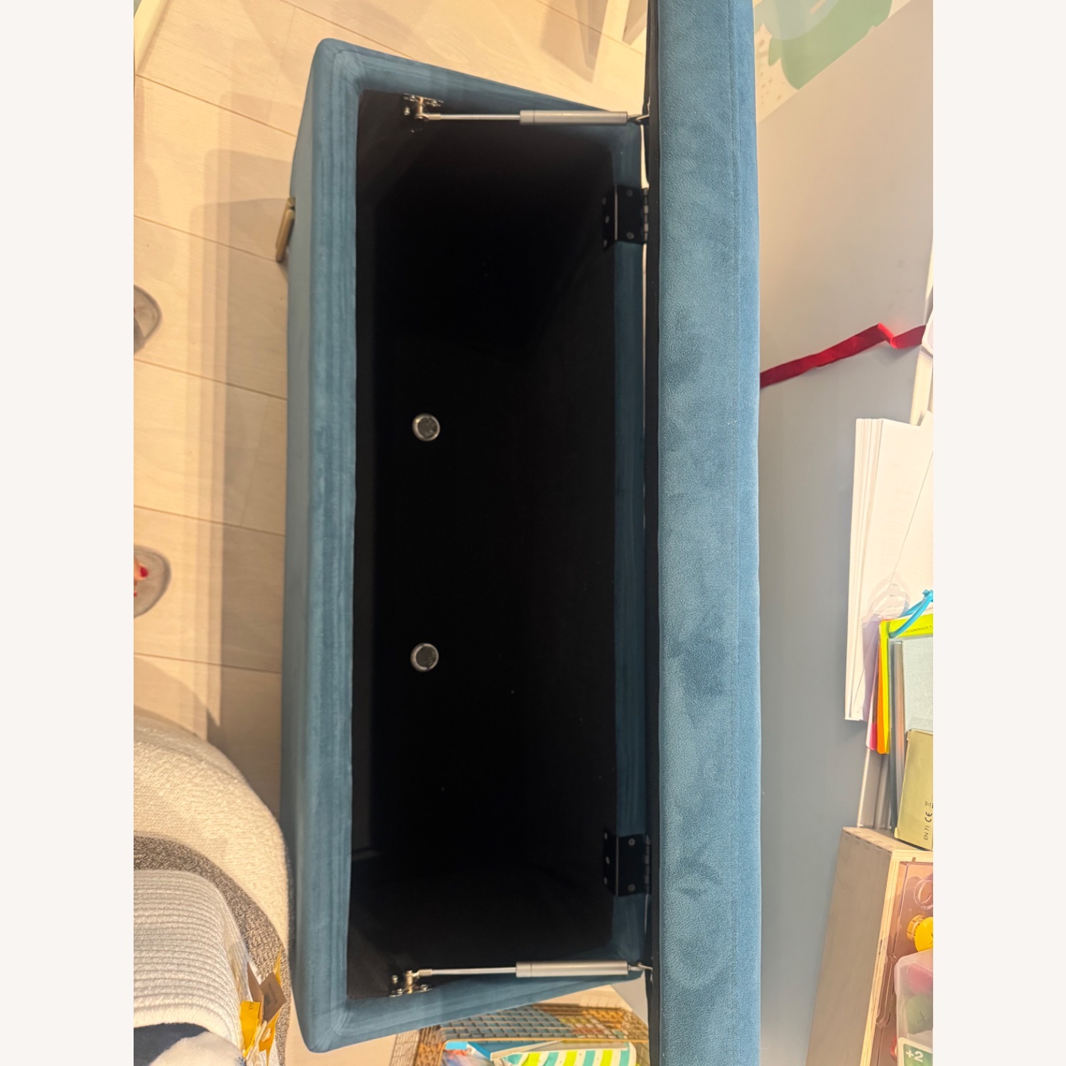 West Elm Mod Storage Bench (42” - Lagoon) - image-6