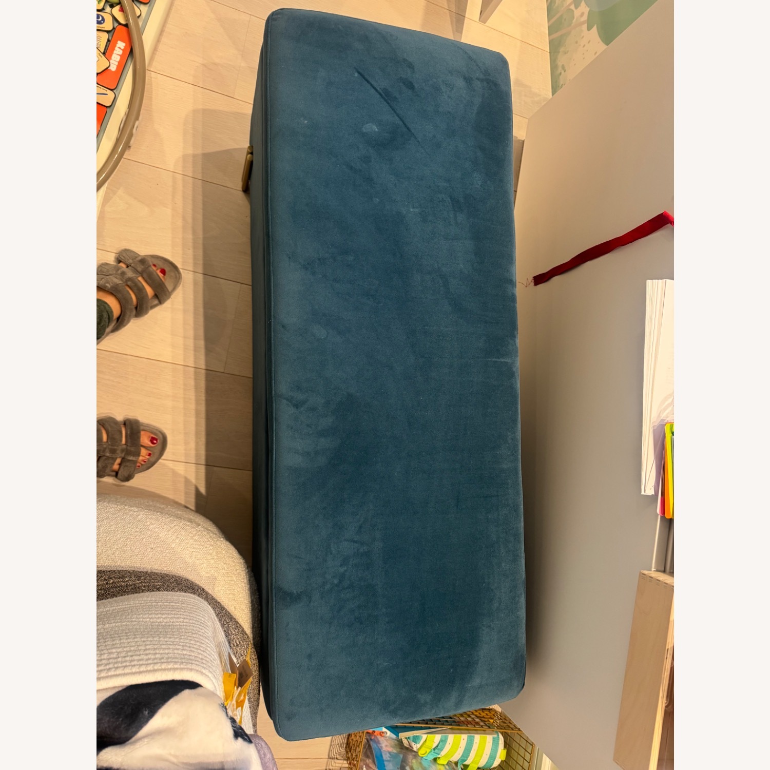 West Elm Mod Storage Bench (42” - Lagoon) - image-2