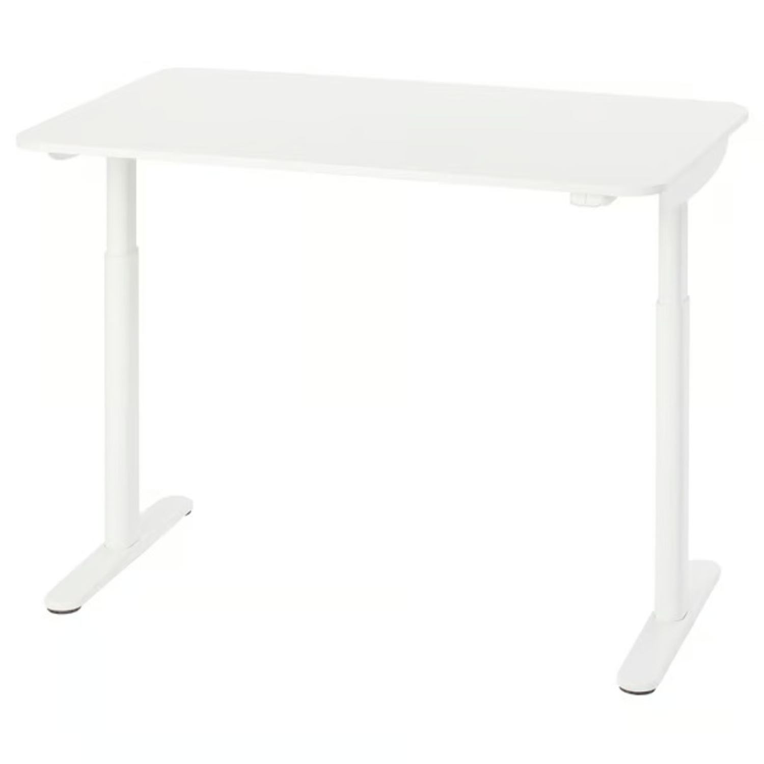 IKEA BOLLSIDAN White Metal Desk - image-4