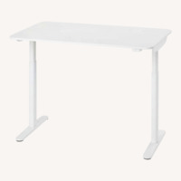 IKEA BOLLSIDAN White Metal Desk