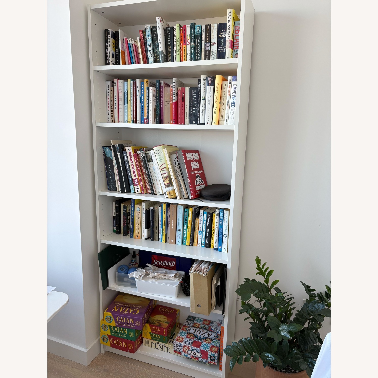 IKEA Gersby White Wood Bookcase - image-1