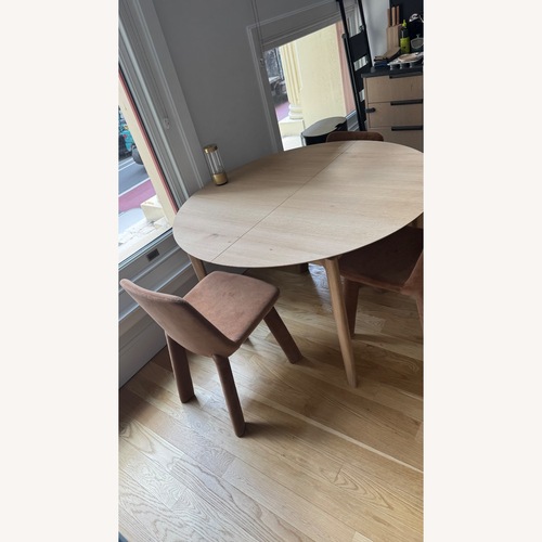 Used Ethnicraft Bok Extendable Round Dining Table for sale on AptDeco