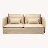 IKEA SÖDERHAMN Natural Fabric 2 Piece Sectional