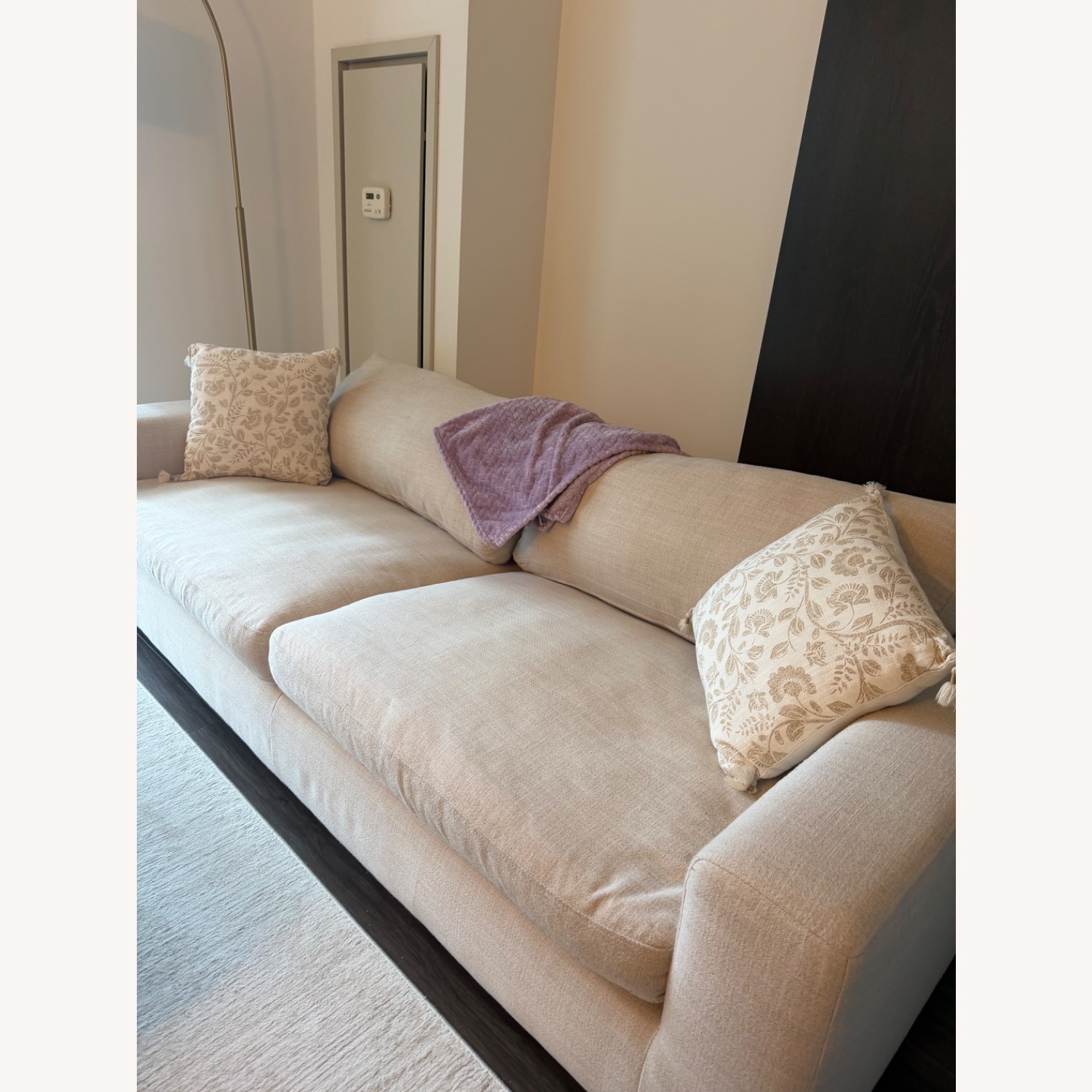 Amazon Stone & Beam Westview Extra Deep Down Filled Couch, 89"W Sofa, Cream - image-2