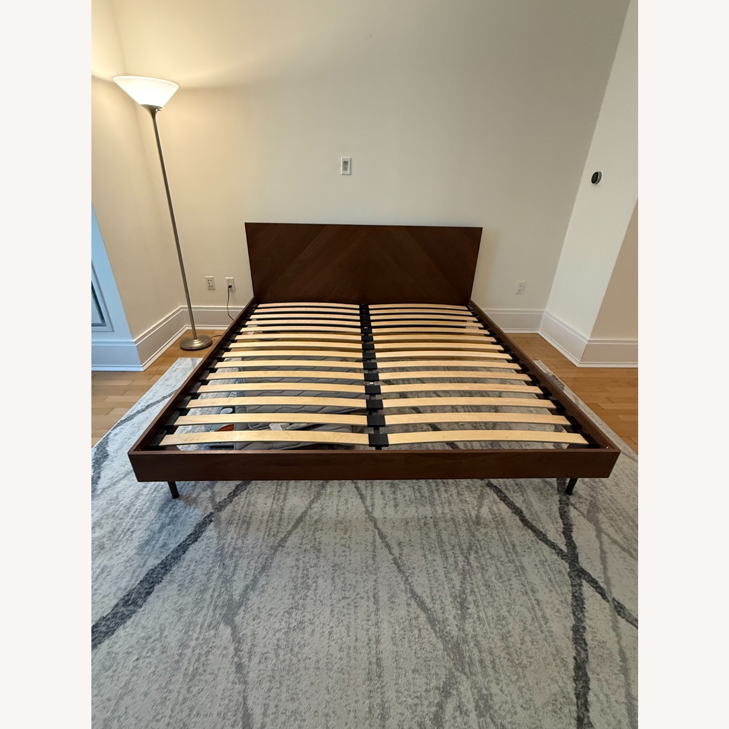 Article Dark Brown Wood King Bed - image-1