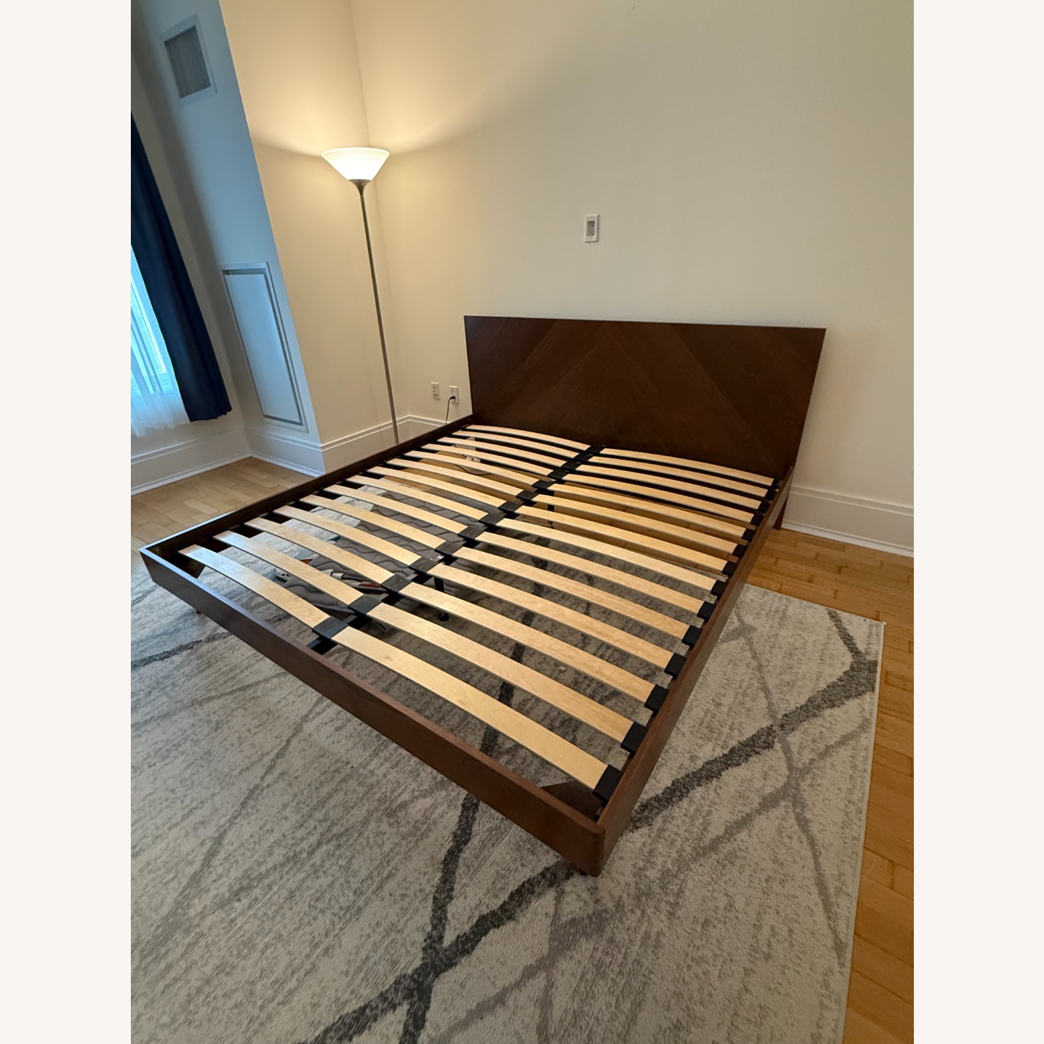 Article Dark Brown Wood King Bed - image-2