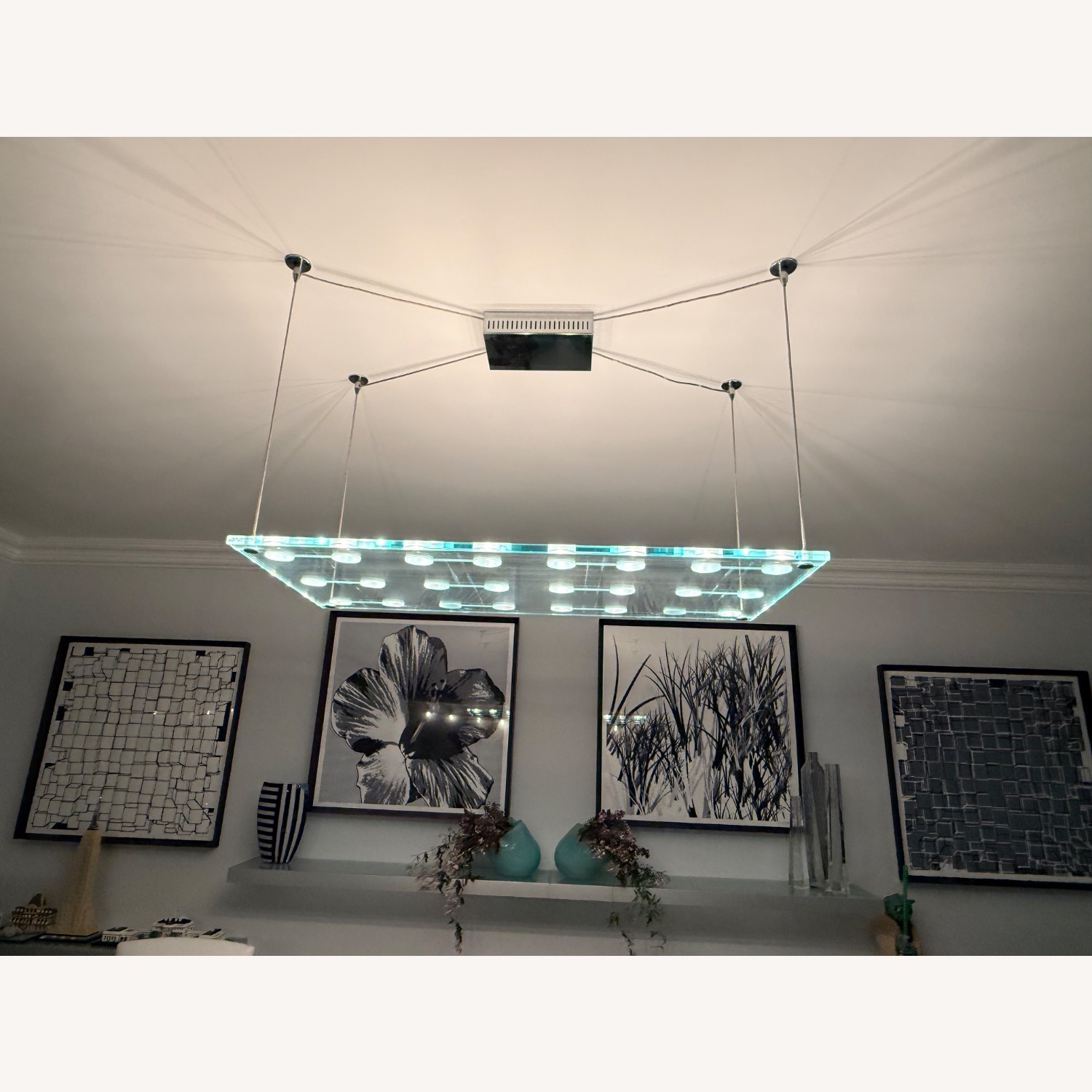 Fabbian Sospesa White Glass Ceiling Lamp - image-2