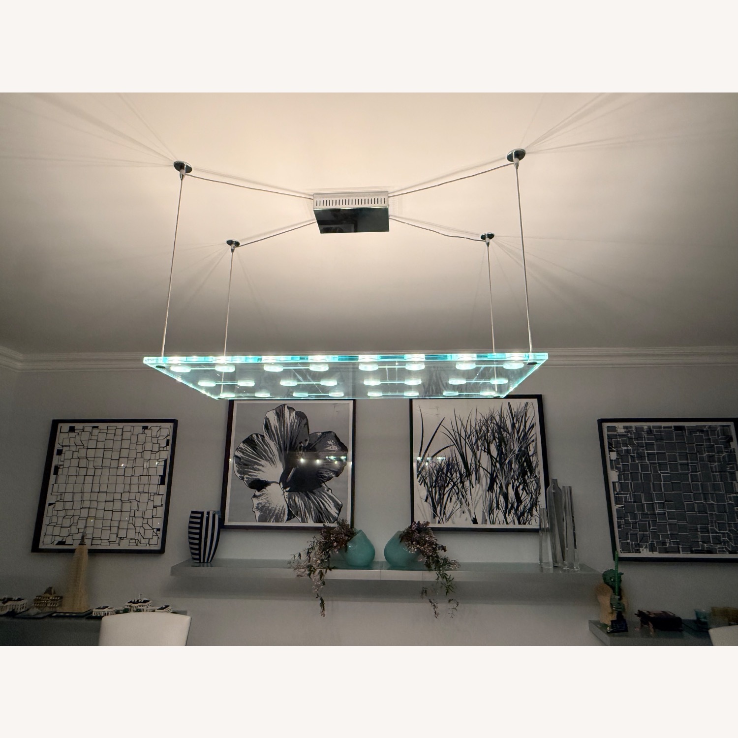 Fabbian Sospesa White Glass Ceiling Lamp - image-5