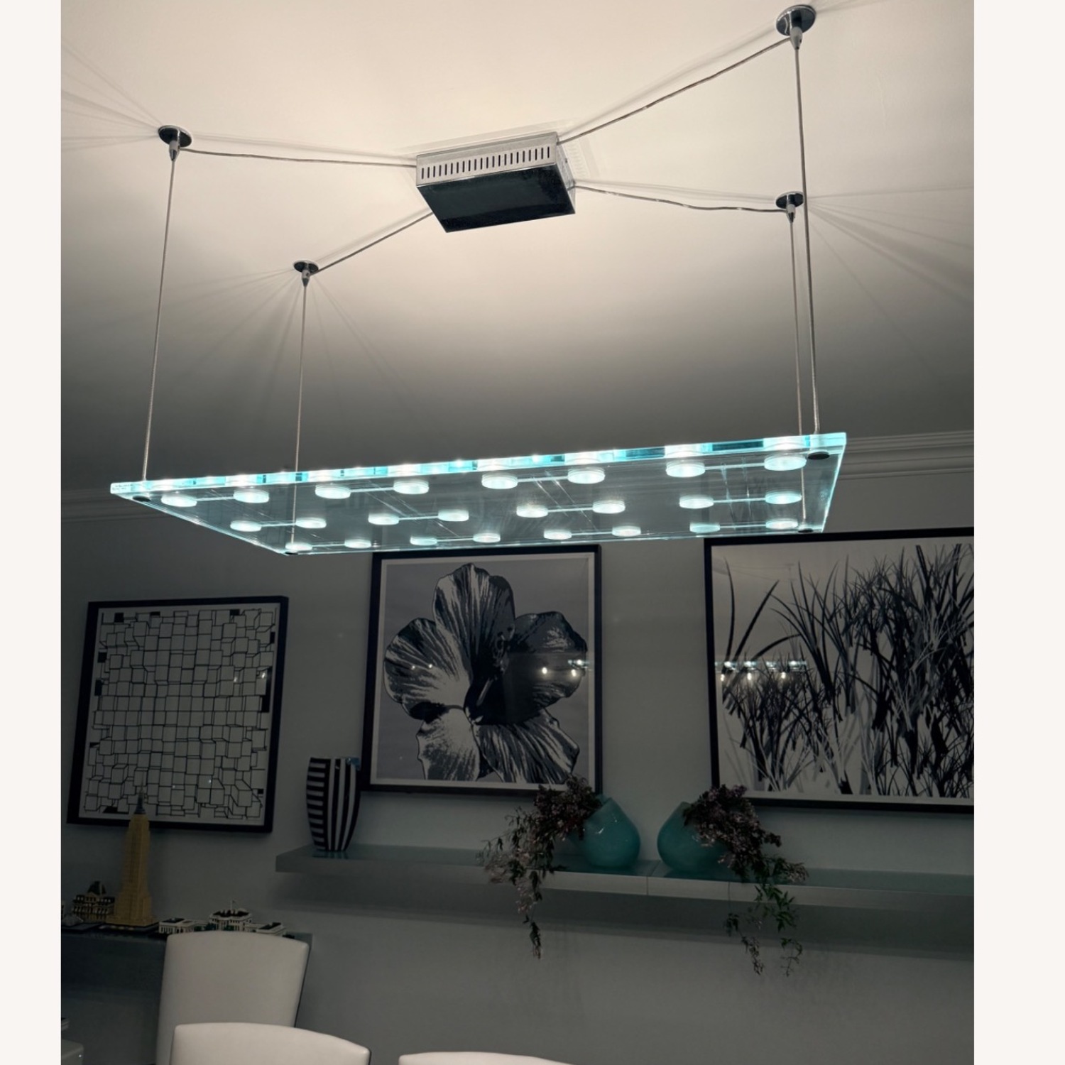 Fabbian Sospesa White Glass Ceiling Lamp - image-6