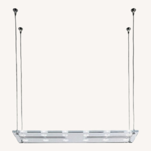 Used Fabbian Sospesa White Glass Ceiling Lamp for sale on AptDeco