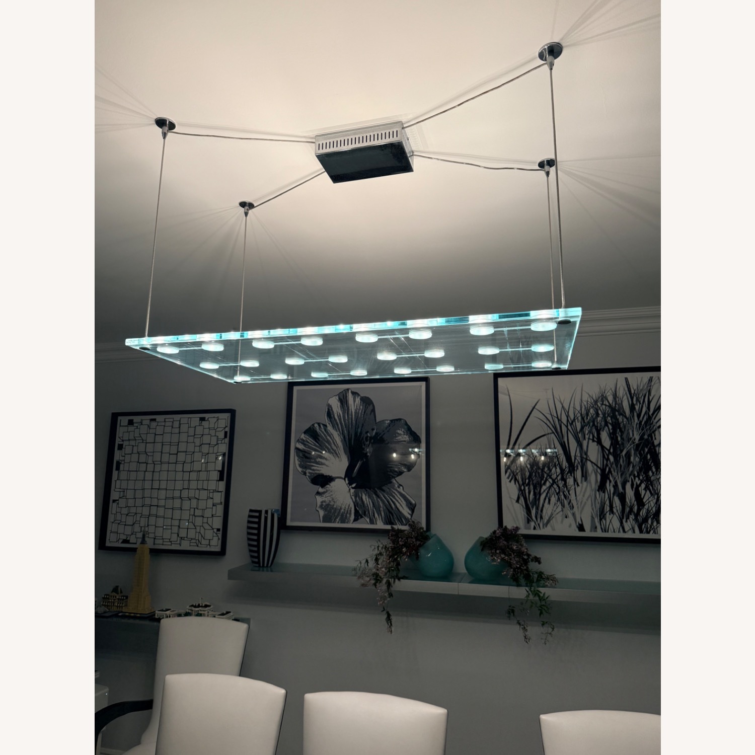 Fabbian Sospesa White Glass Ceiling Lamp - image-1