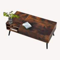 Amazon Dark Brown Wood Coffee Table