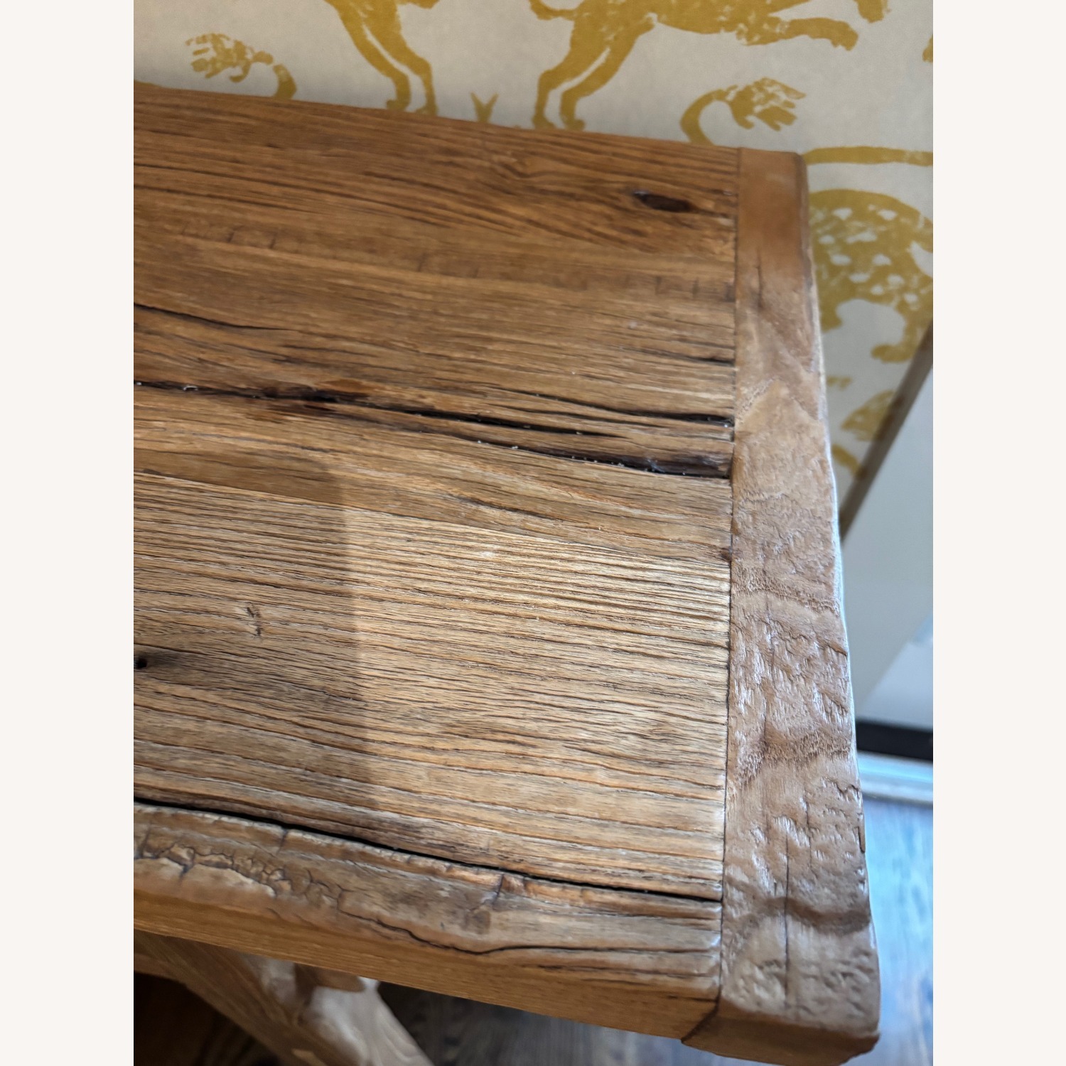 Reclaimed Natural Wood Side Table - image-3