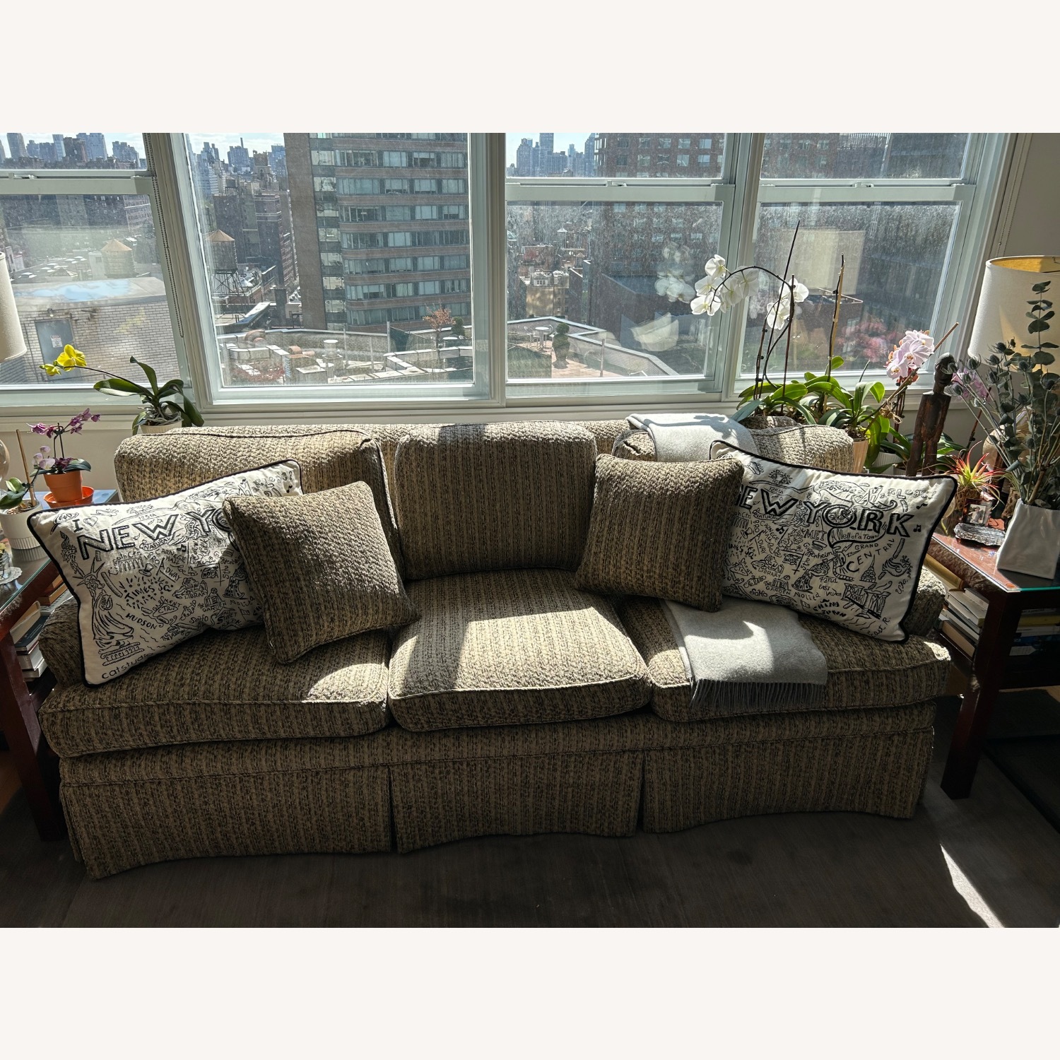 Custom Made Velvet 3-seater Sofa - image-3