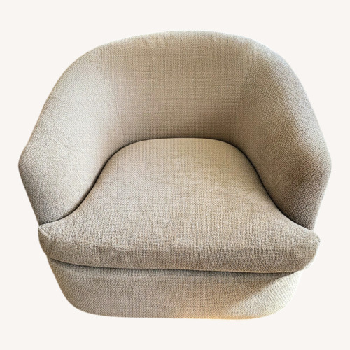Used Taylor Made Pair Natural Swivel Armchairs for sale on AptDeco