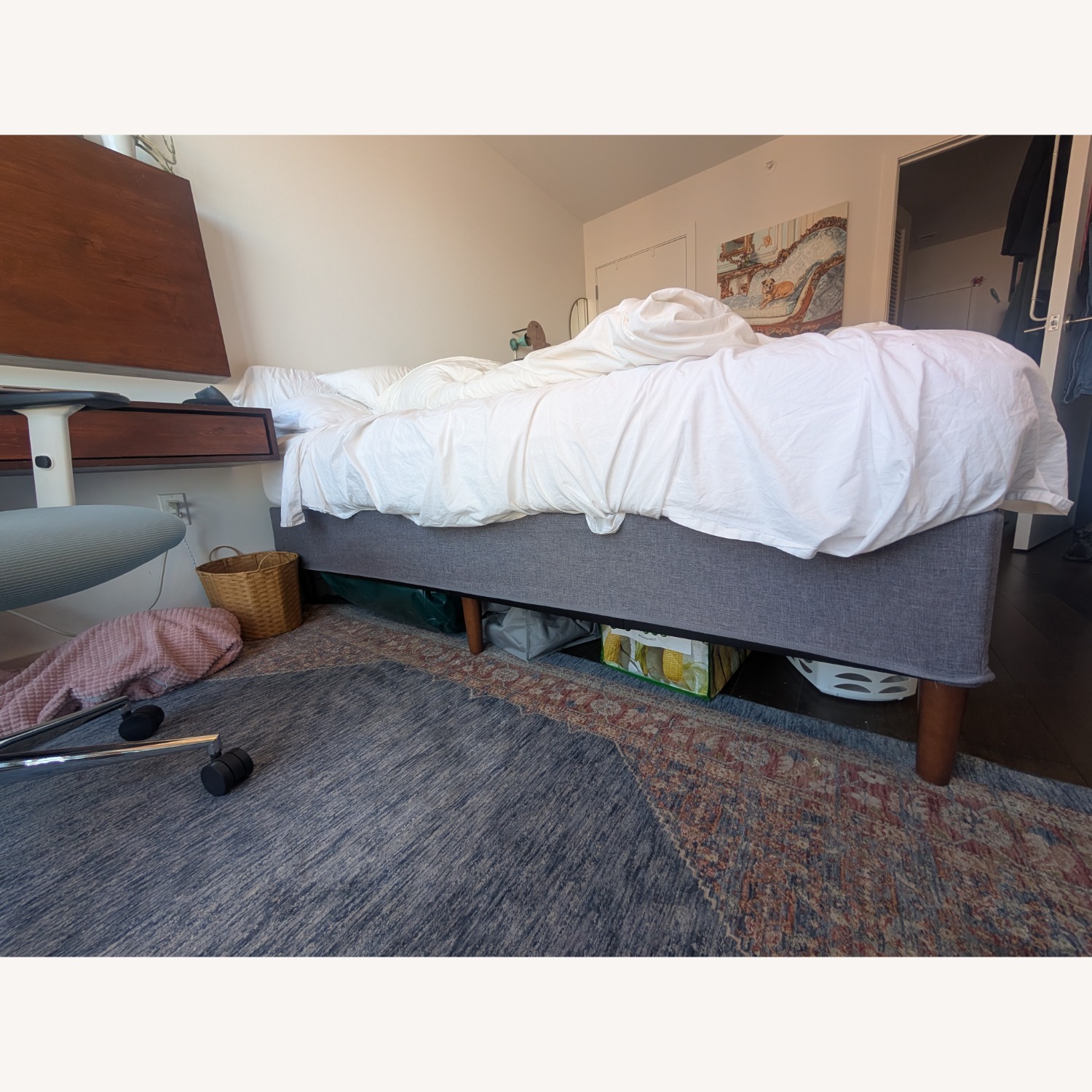 Purple Platform Bed Frame - image-2