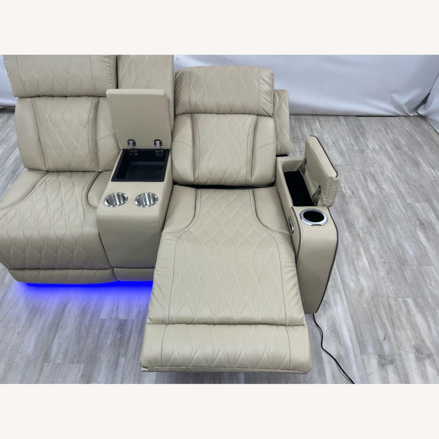 Latitude Run Power Leather Reclining Sofa - image-7