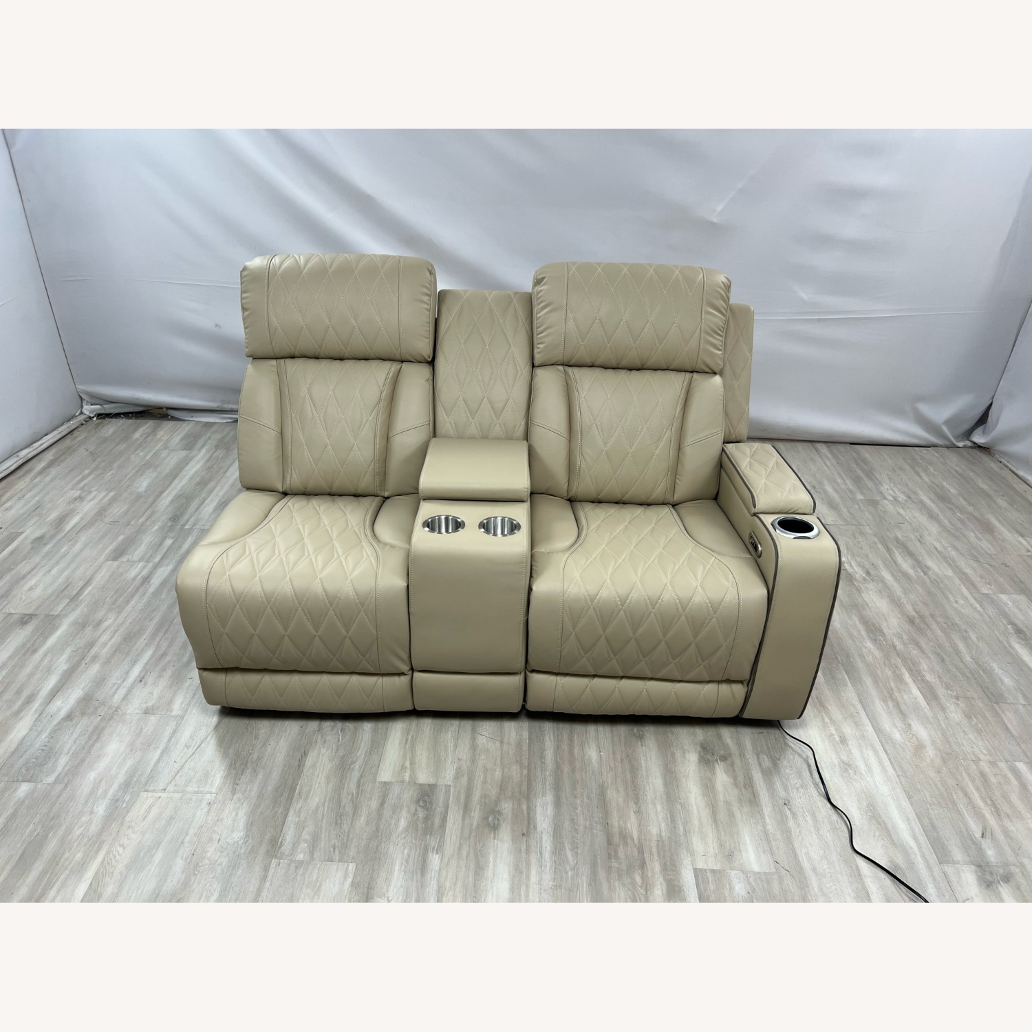 Latitude Run Power Leather Reclining Sofa - image-1