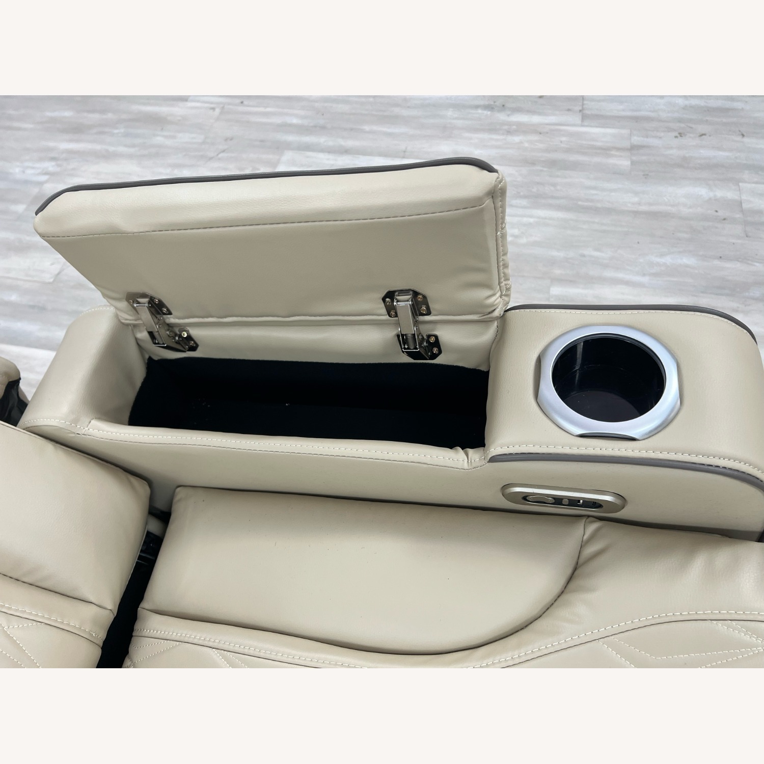 Latitude Run Power Leather Reclining Sofa - image-9