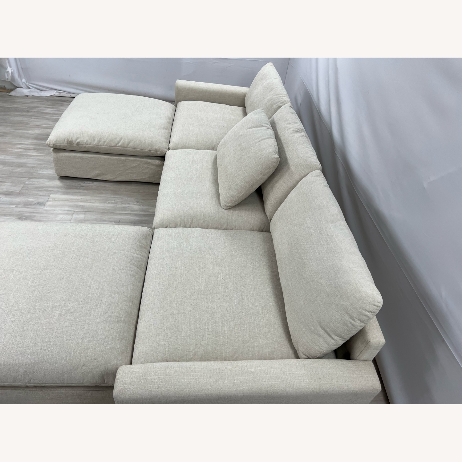 Burrow Russet 4-Piece Chaise Sectional W Ottoman - image-4