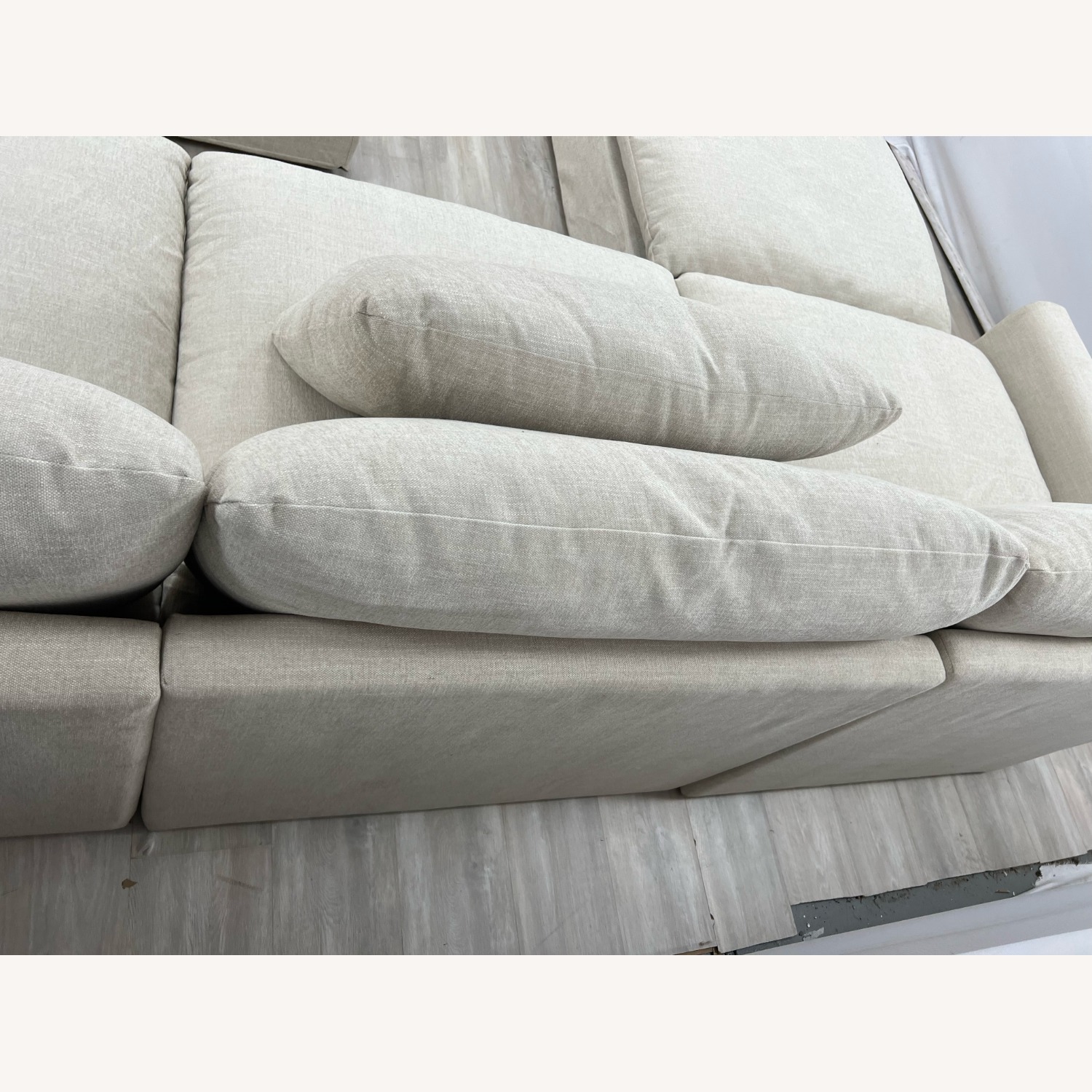 Burrow Russet 4-Piece Chaise Sectional W Ottoman - image-9