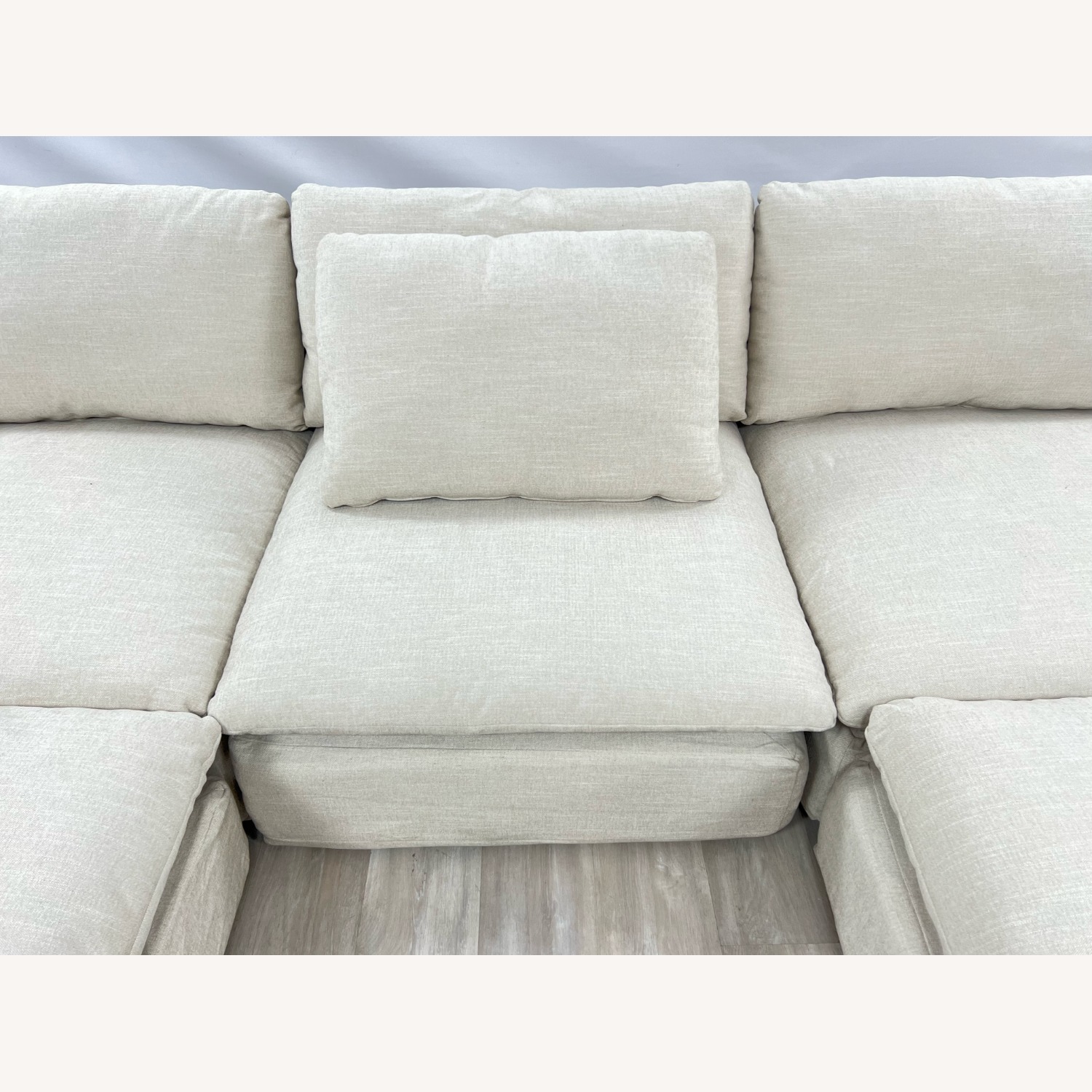 Burrow Russet 4-Piece Chaise Sectional W Ottoman - image-6