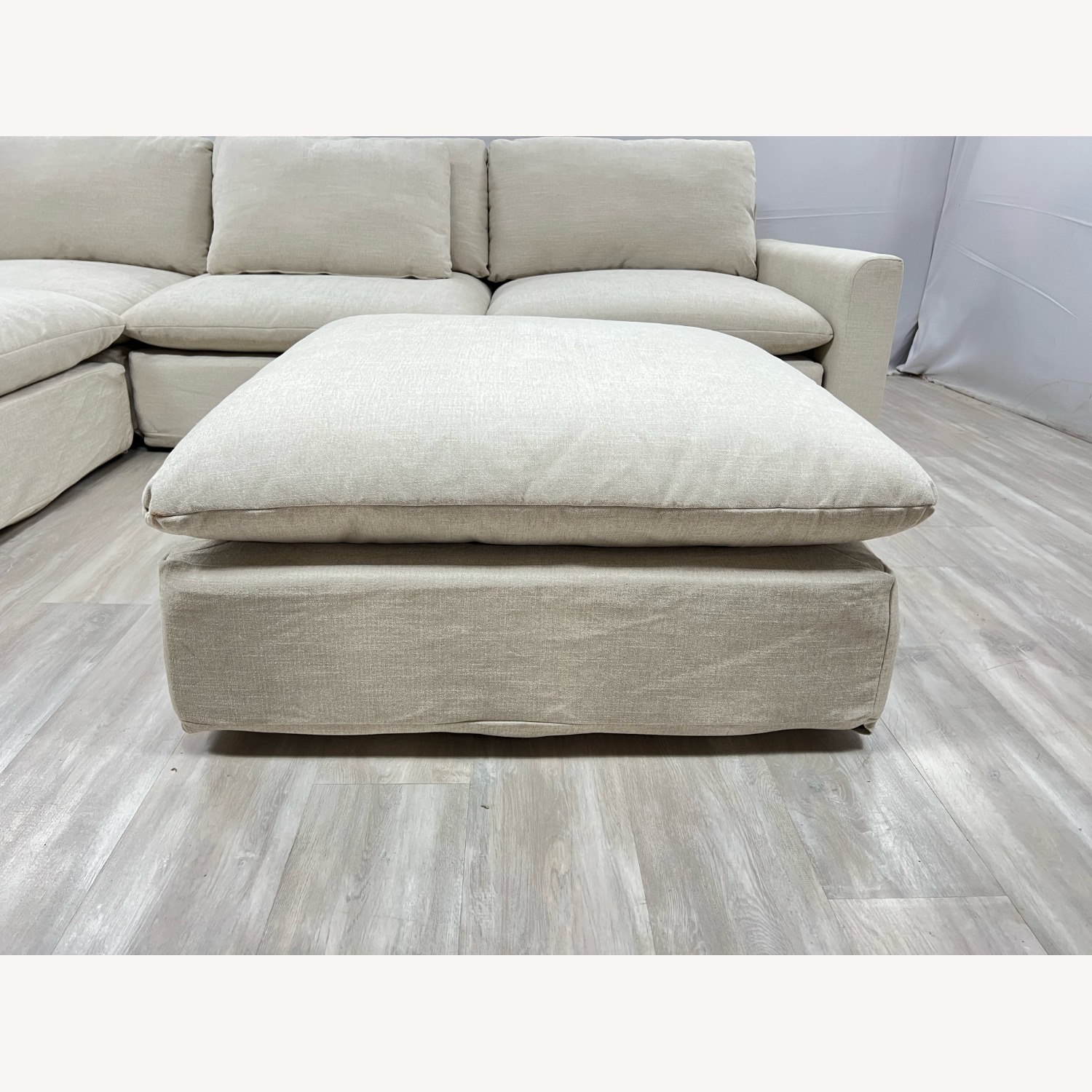 Burrow Russet 4-Piece Chaise Sectional W Ottoman - image-8