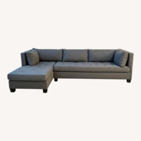 Williams Sonoma Wilshire Dark Gray 2 Piece Sectional