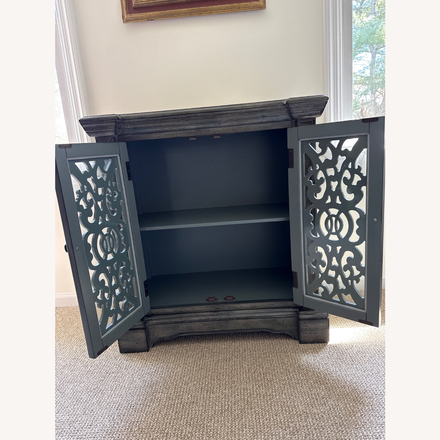 Raymour & Flanigan Green Sideboard - image-2