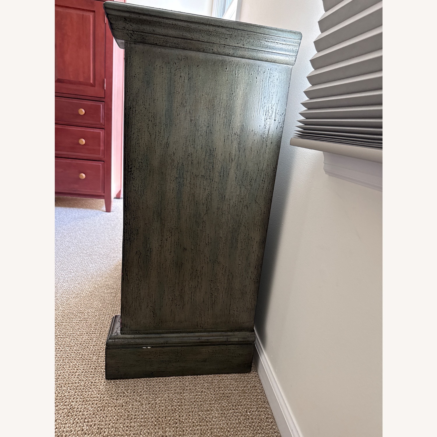 Raymour & Flanigan Green Sideboard - image-4