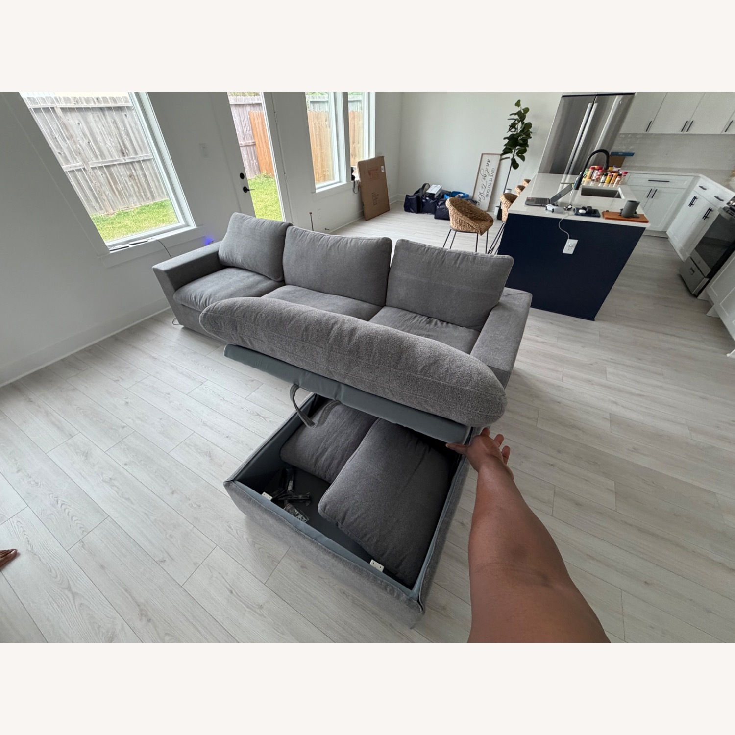 Light Gray 3+ Piece Sectional - image-3