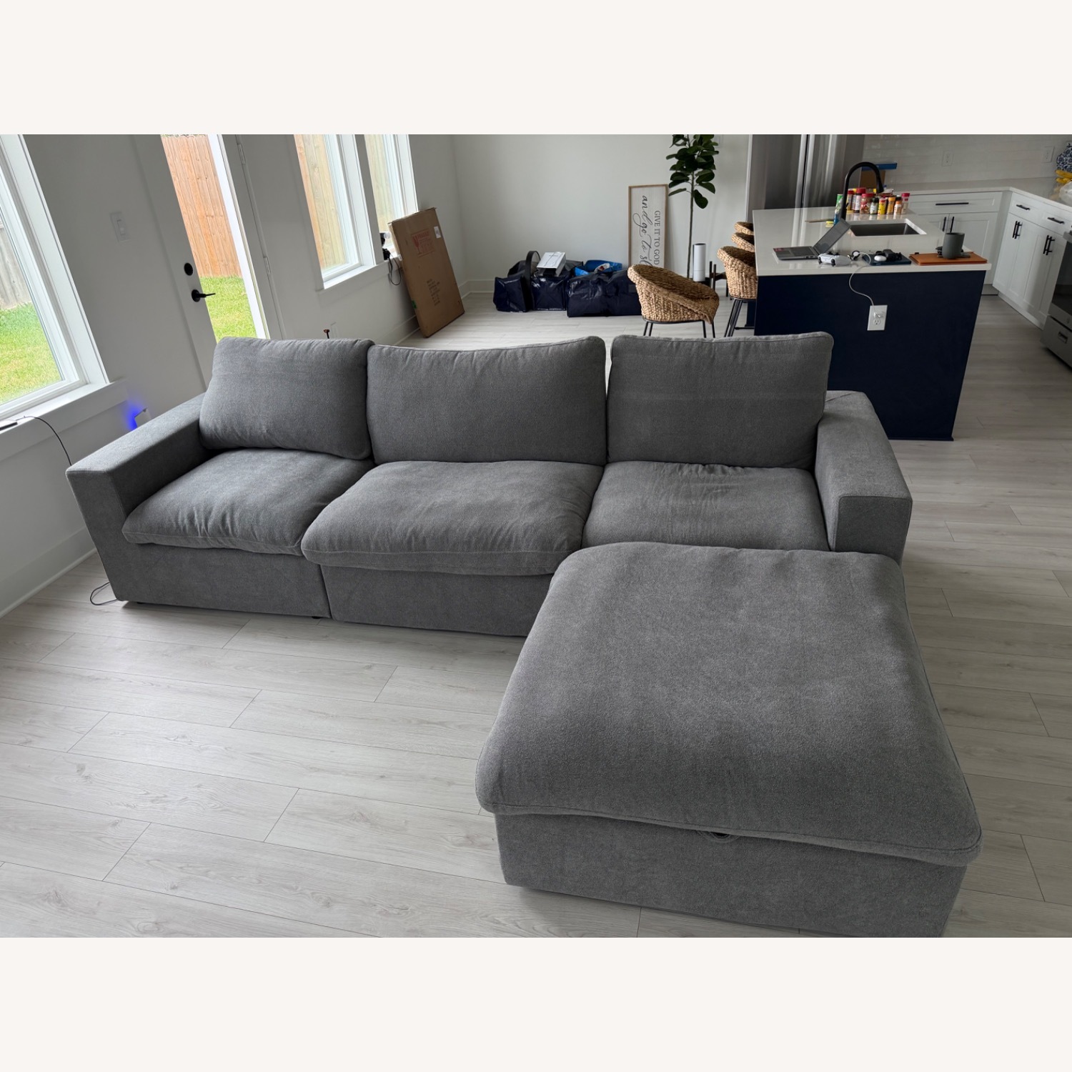 Light Gray 3+ Piece Sectional - image-2