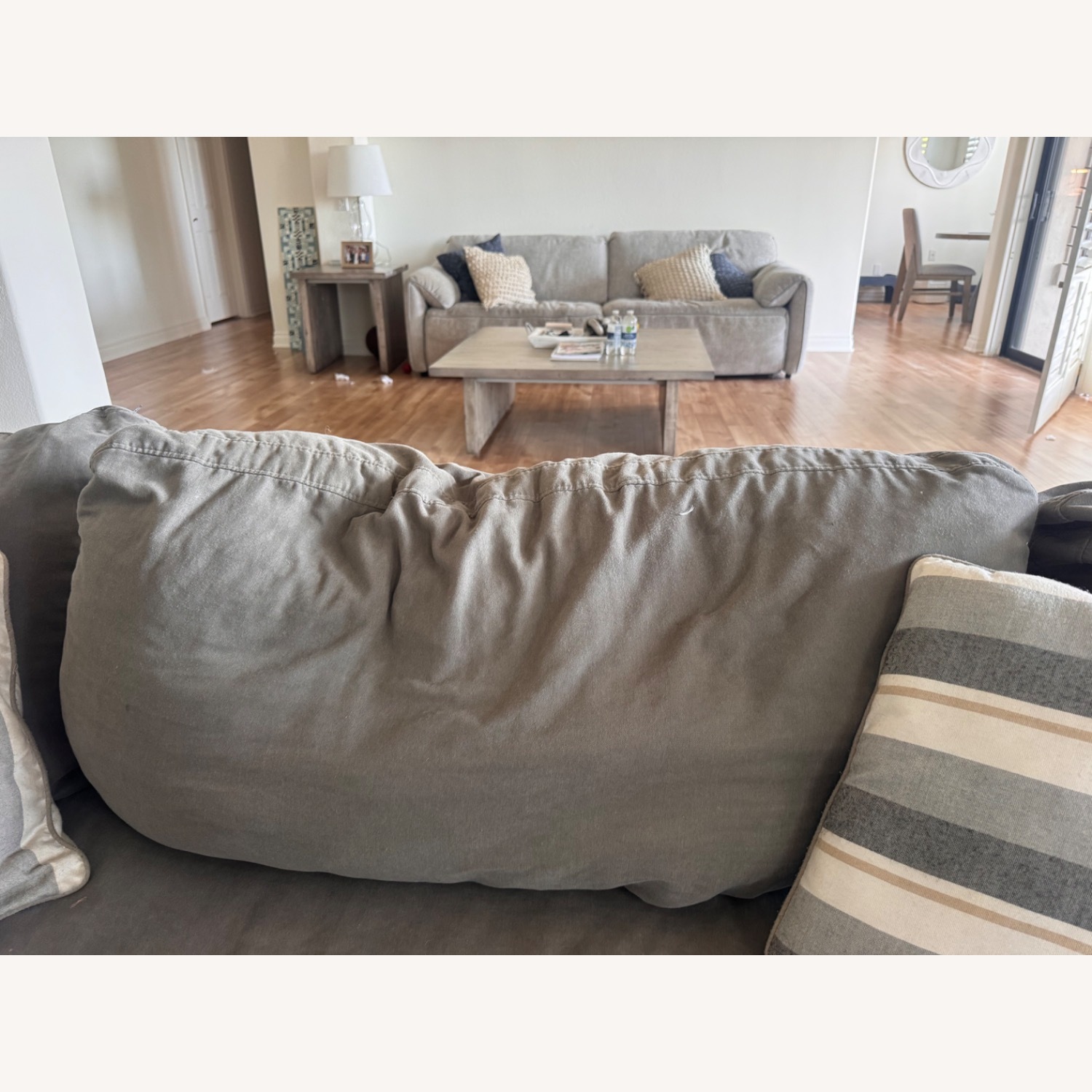 Jeromes Light Gray Fabric 3+ Piece Sectional - image-4