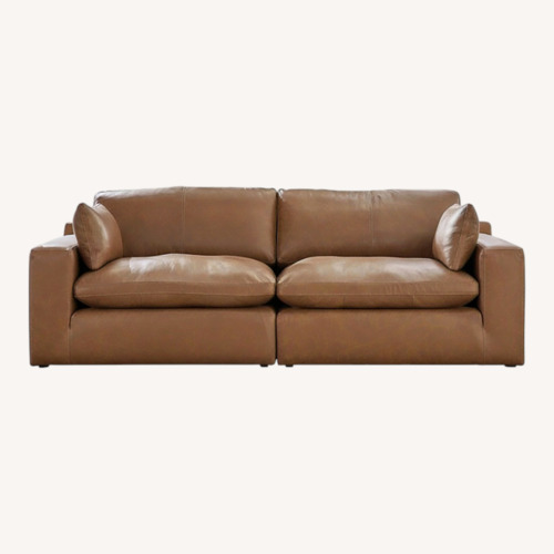 Used Ashley Furniture Emilia Leather 2 Piece Sectional for sale on AptDeco