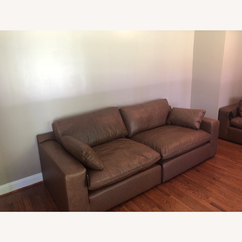 Used Ashley Furniture Emilia Leather 2 Piece Sectional for sale on AptDeco