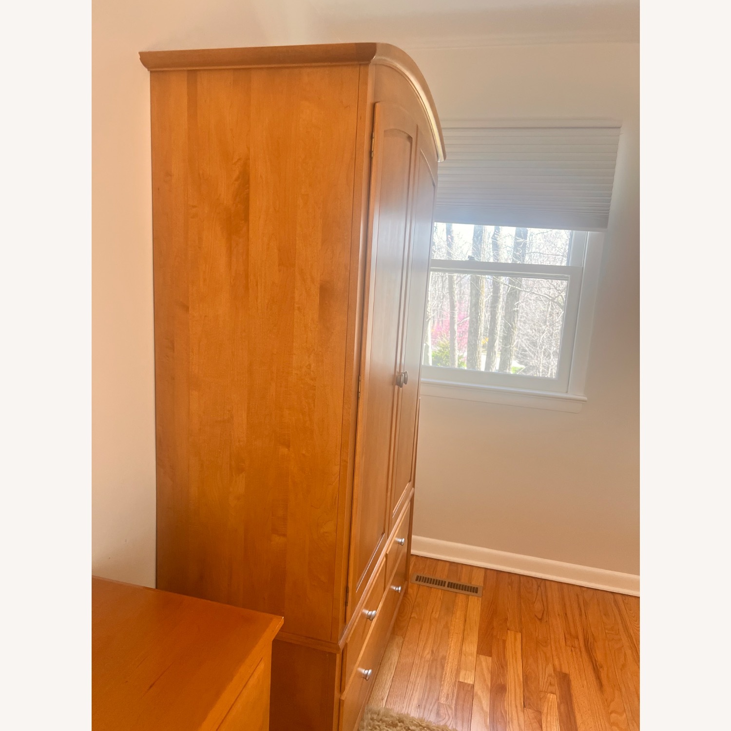 Ethan Allen Light Brown Wood Armoire - image-2