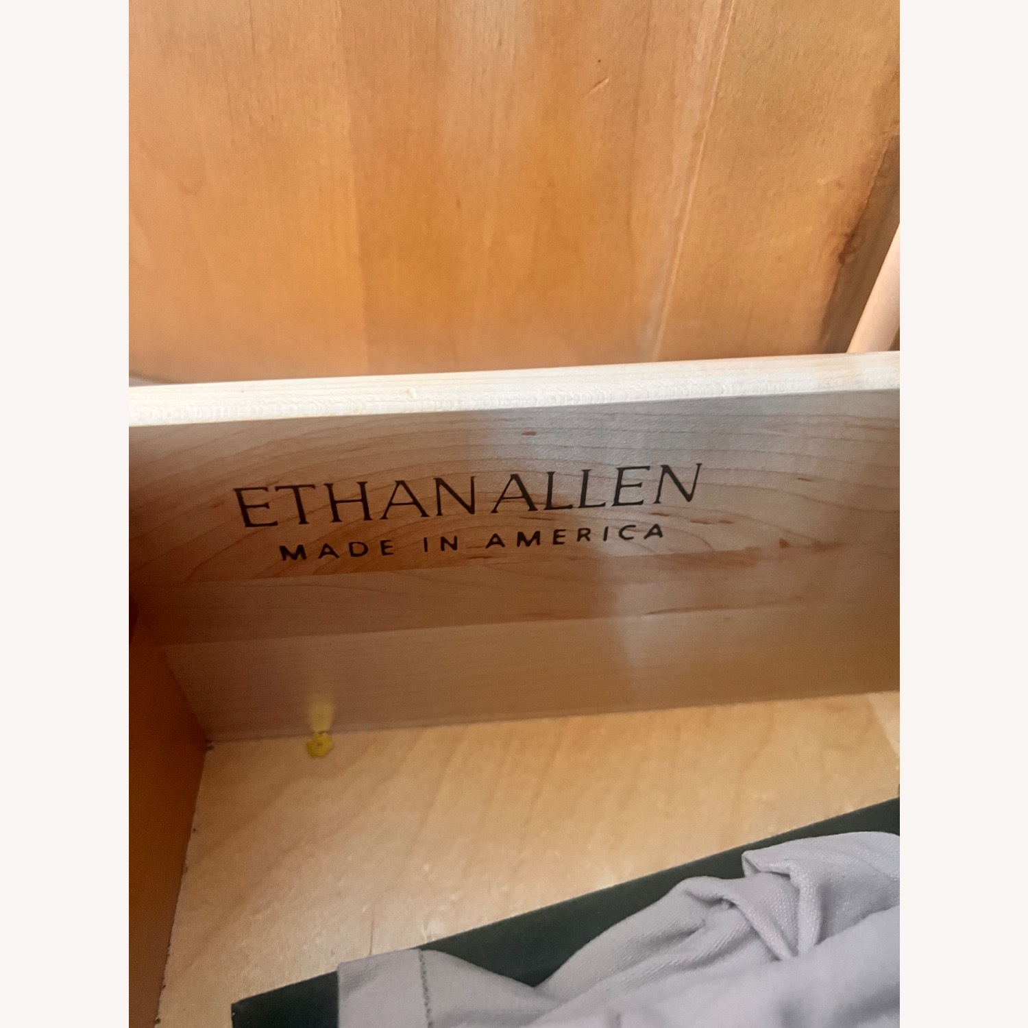 Ethan Allen Light Brown Wood Armoire - image-4