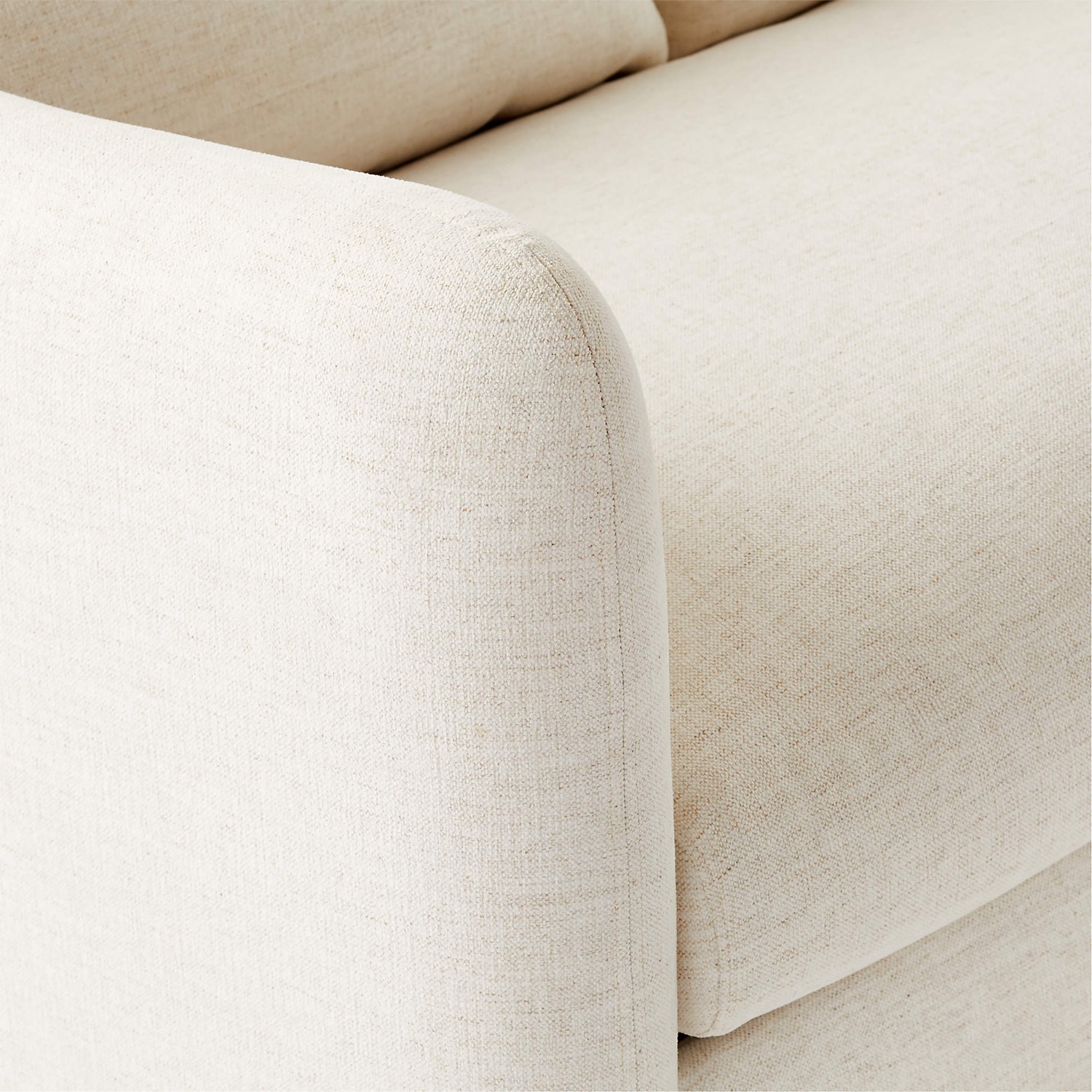 CB2 Tuffare 79.25" White Performance Fabric Sleeper Sofa - image-3