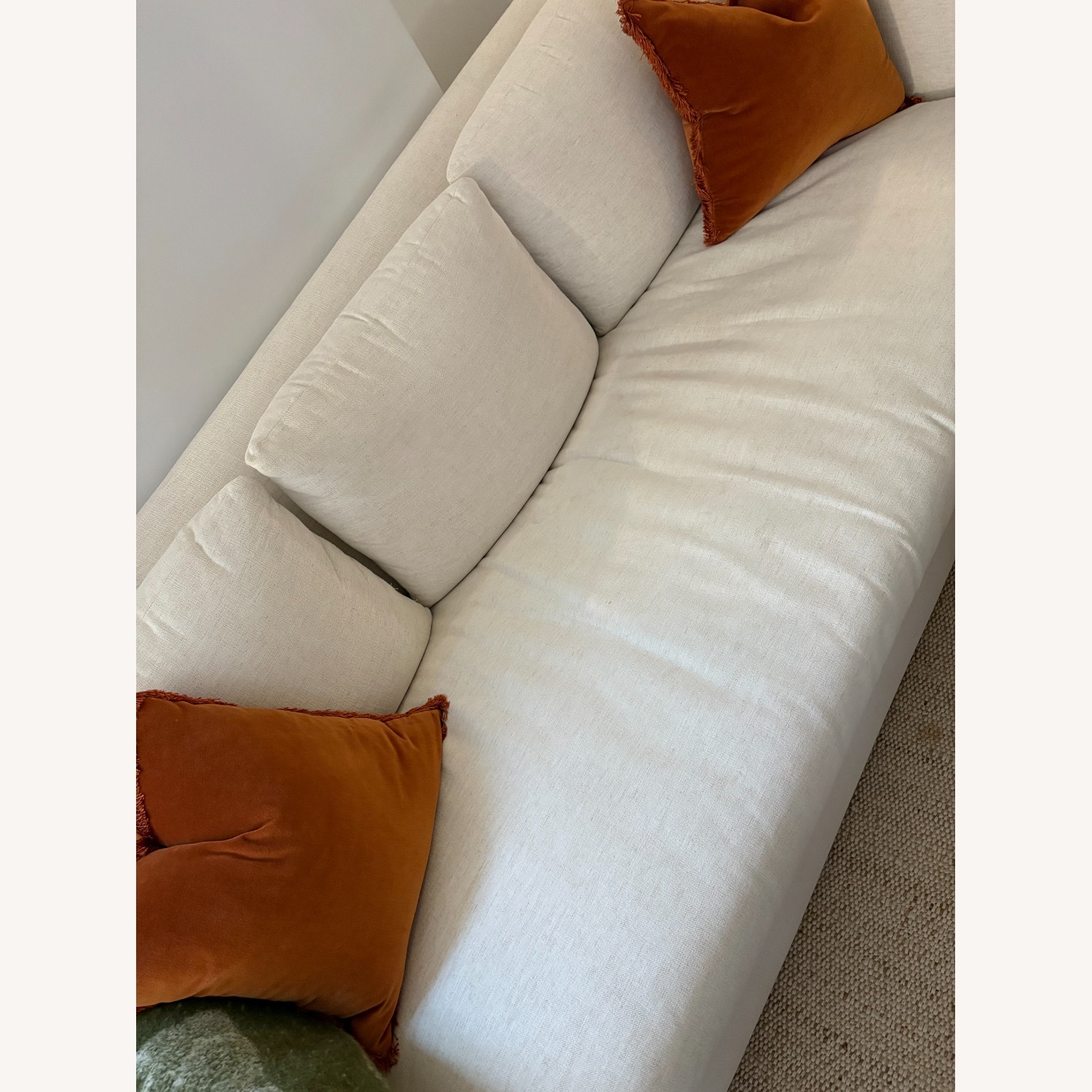 CB2 Tuffare 79.25" White Performance Fabric Sleeper Sofa - image-6