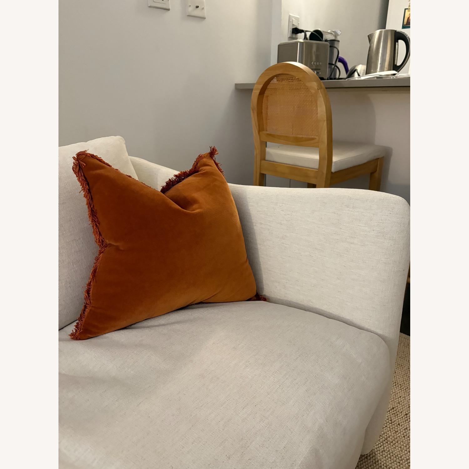 CB2 Tuffare 79.25" White Performance Fabric Sleeper Sofa - image-7