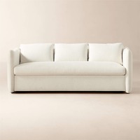 CB2 Tuffare 79.25" White Performance Fabric Sleeper Sofa