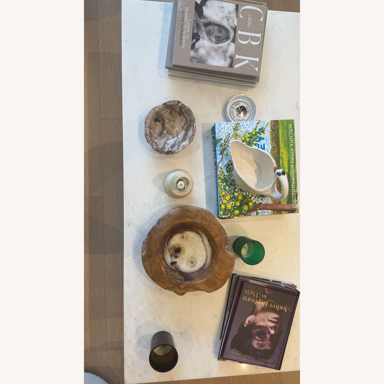 CB2 Oblique Marble Coffee Table - image-4