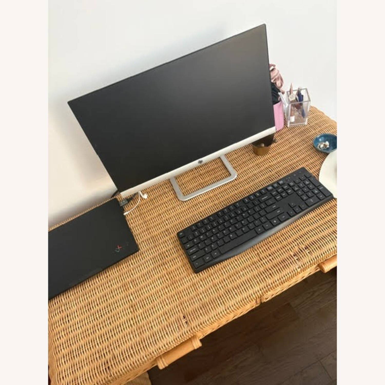 Urban Outfitters Light Brown Marisol Rattan Desk - image-4