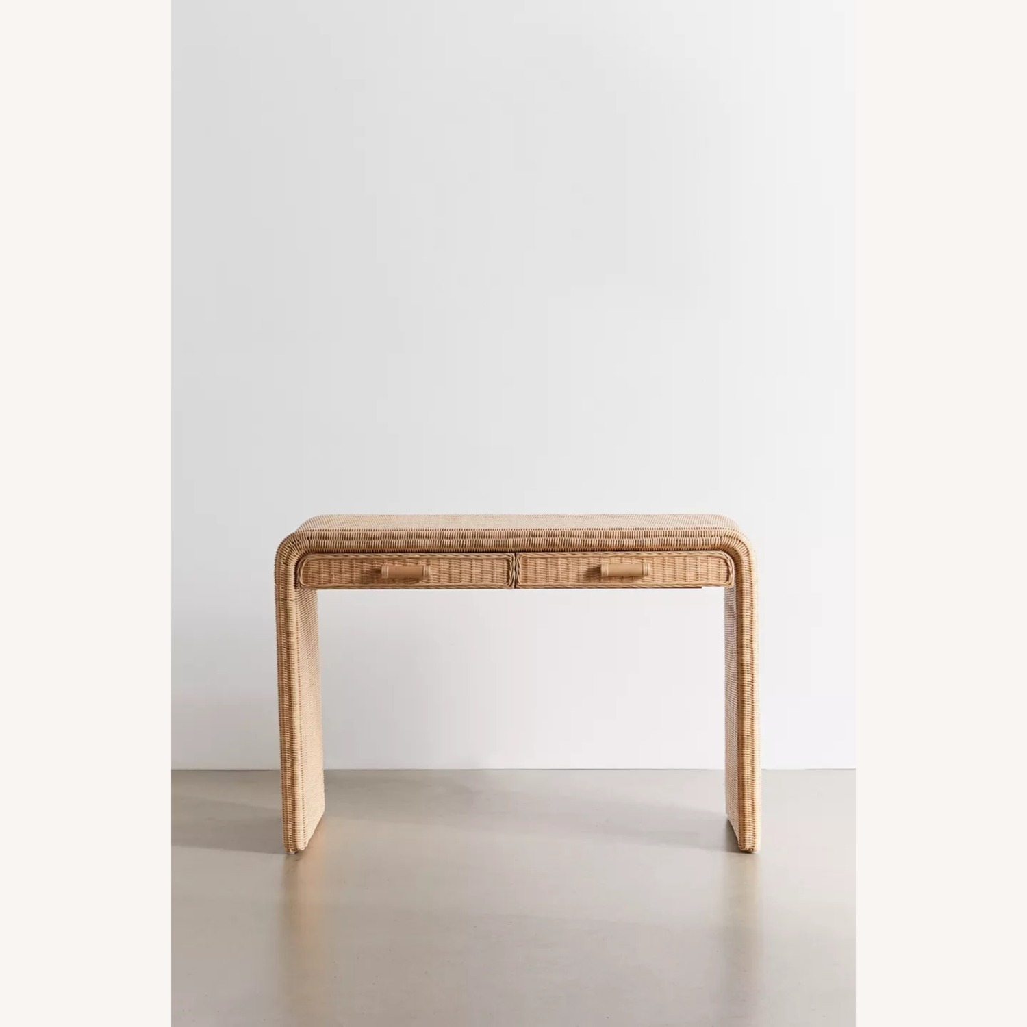 Urban Outfitters Light Brown Marisol Rattan Desk - image-5