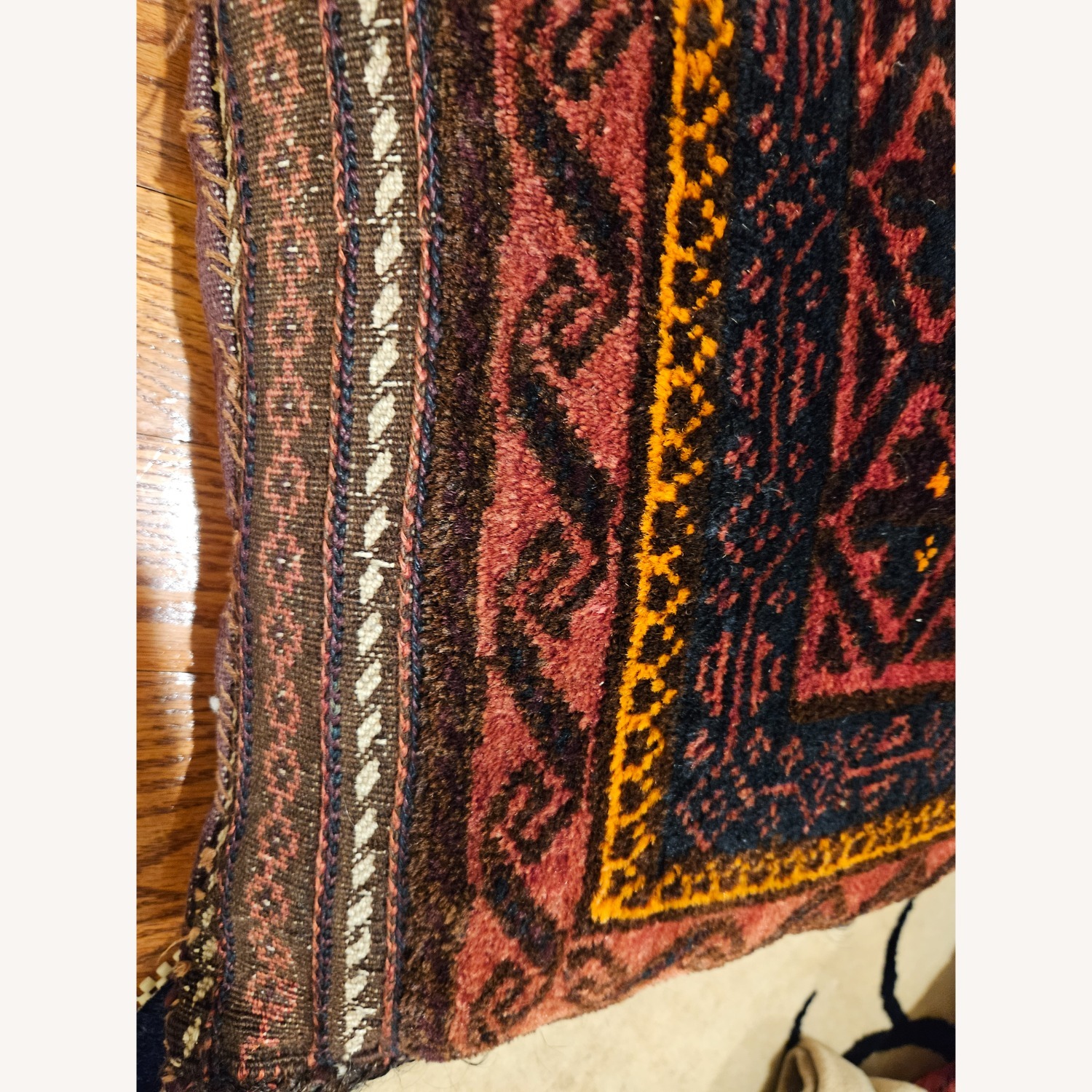 Antique Authentic Persian Baluchi Pillow - image-3