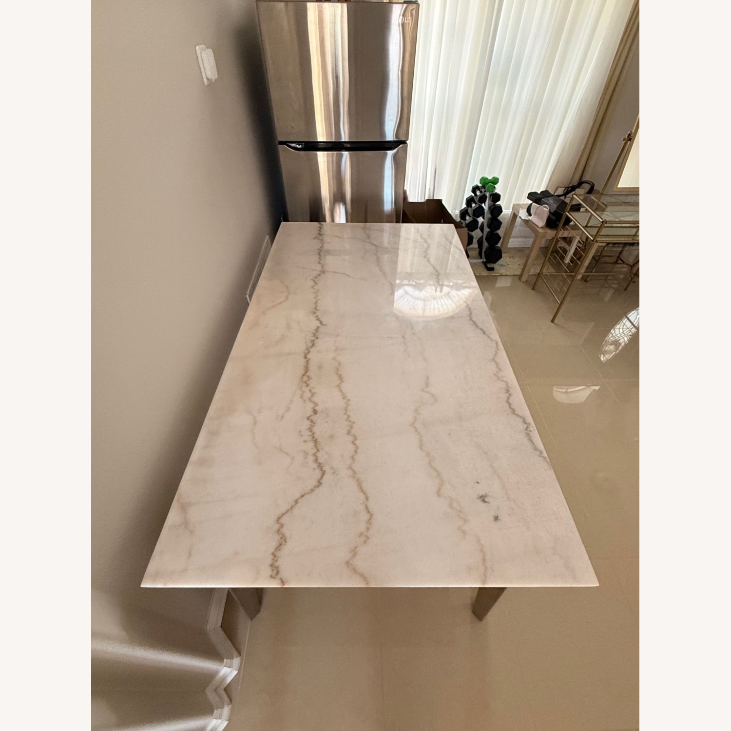 Havertys Avalon Marble Dining Table - image-2
