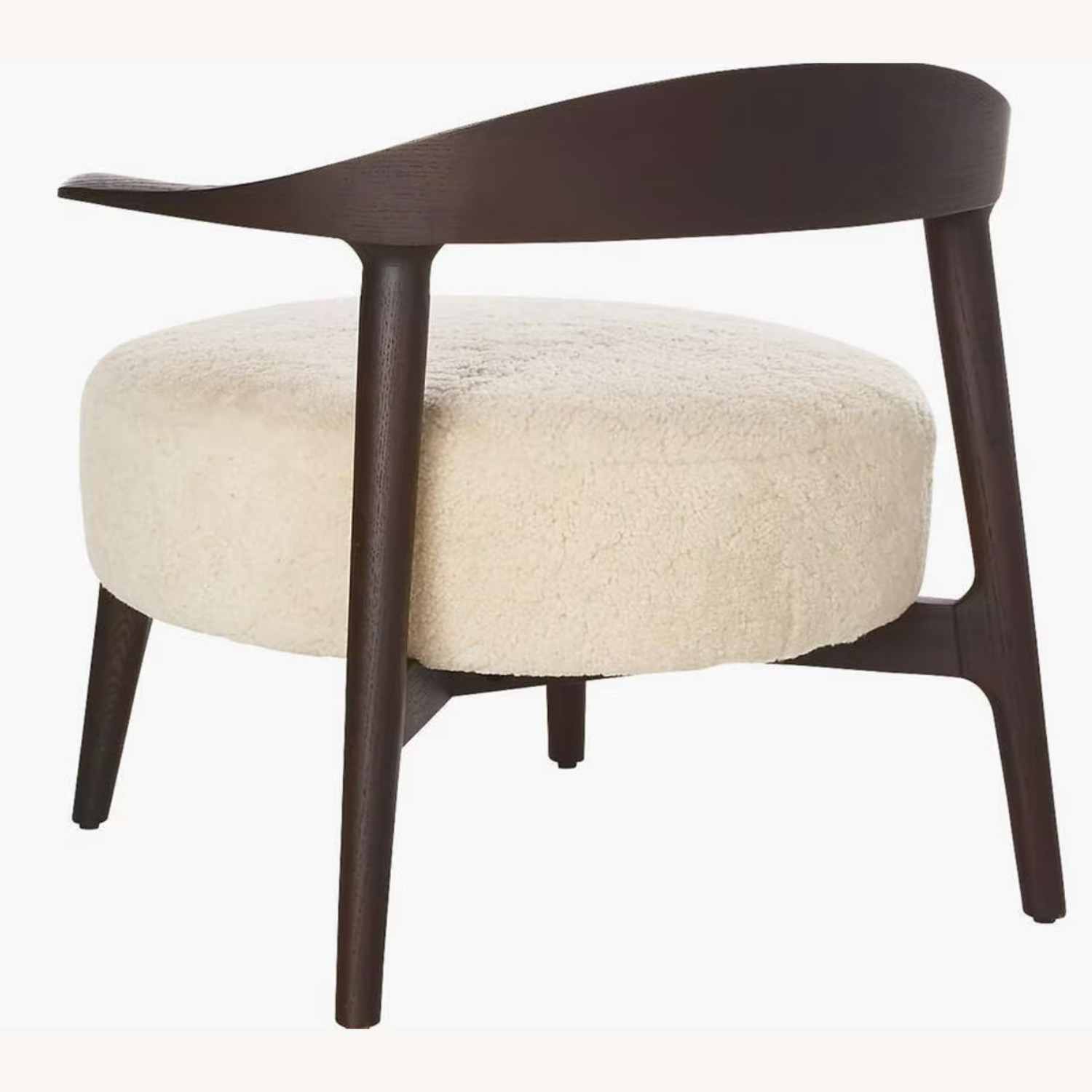 CB2 Matador Shearling Natural Accent Chair - image-3