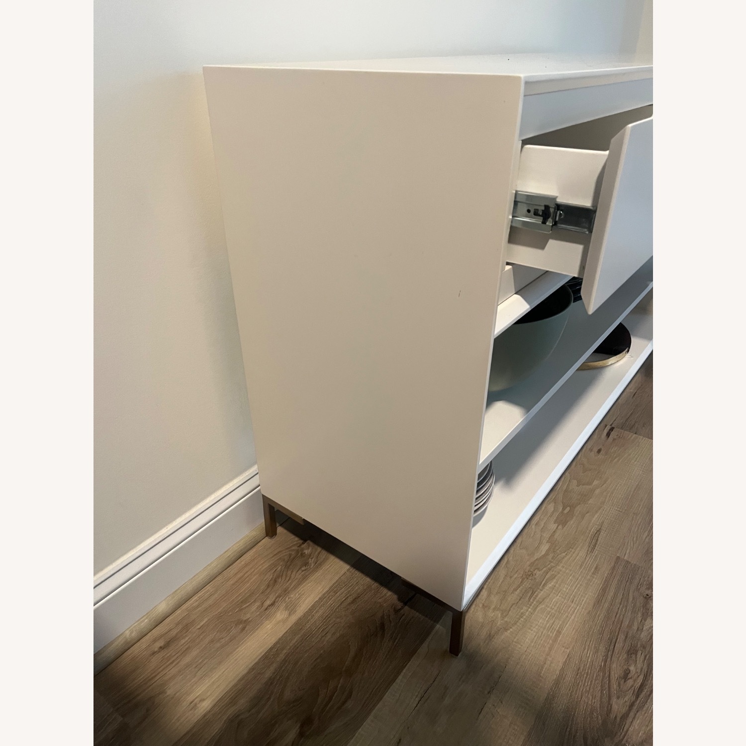 West Elm White Sideboard - image-3