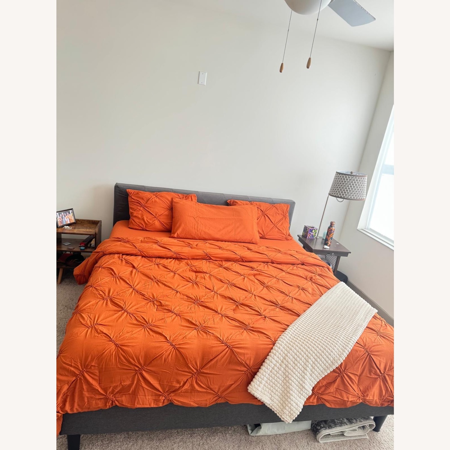 Amazon Light Gray King Bed - image-2