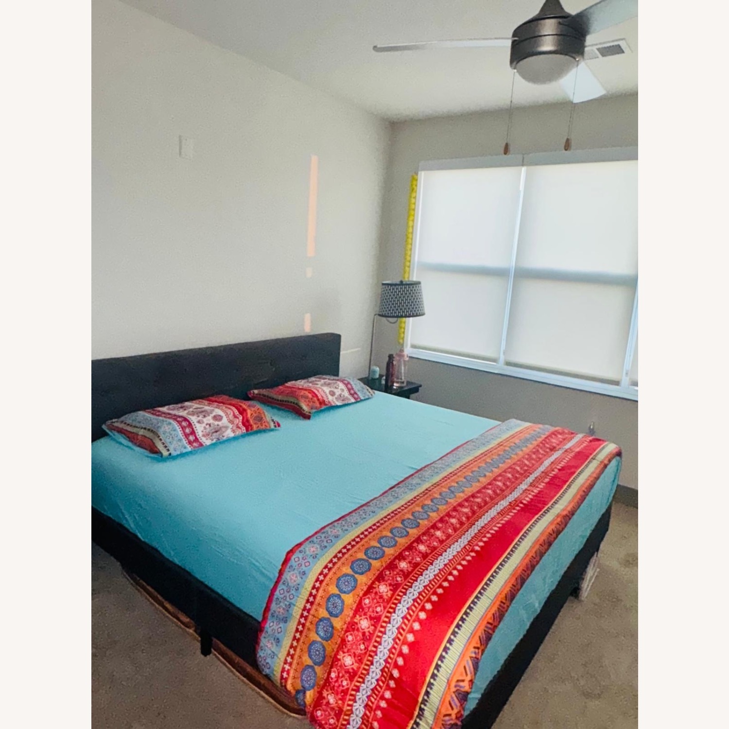 Amazon Light Gray King Bed - image-1